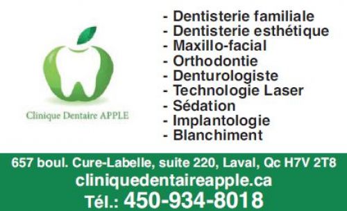 Clinique Dentaire Apple à Laval
